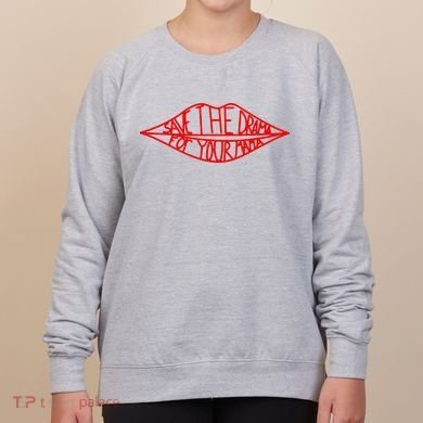 Save The Drama For Your Mama Lips Funny Women's Sweatshirt