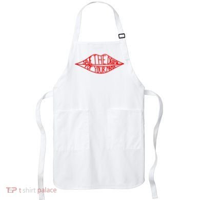 Save The Drama For Your Mama Lips Funny Apron