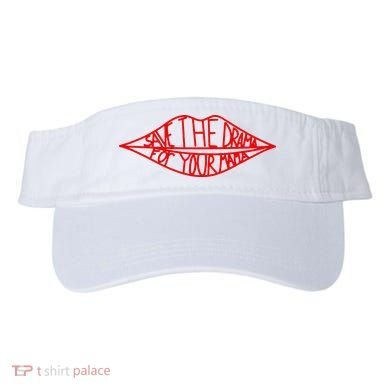 Save The Drama For Your Mama Lips Funny Visor