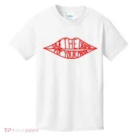 Save The Drama For Your Mama Lips Funny Kids T-Shirt thumb 0