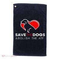 Save The Dogs Abolish The ATF Golf Towel thumb 0