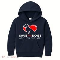 Save The Dogs Abolish The ATF Kids Hoodie thumb 0