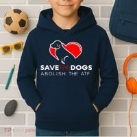 Save The Dogs Abolish The ATF Kids Hoodie thumb 2