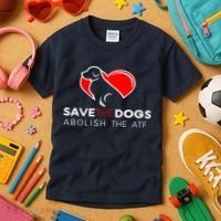 Save The Dogs Abolish The ATF Kids T-Shirt thumb 3