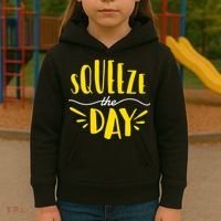 Squeeze The Day Motivation Kids Hoodie thumb 3