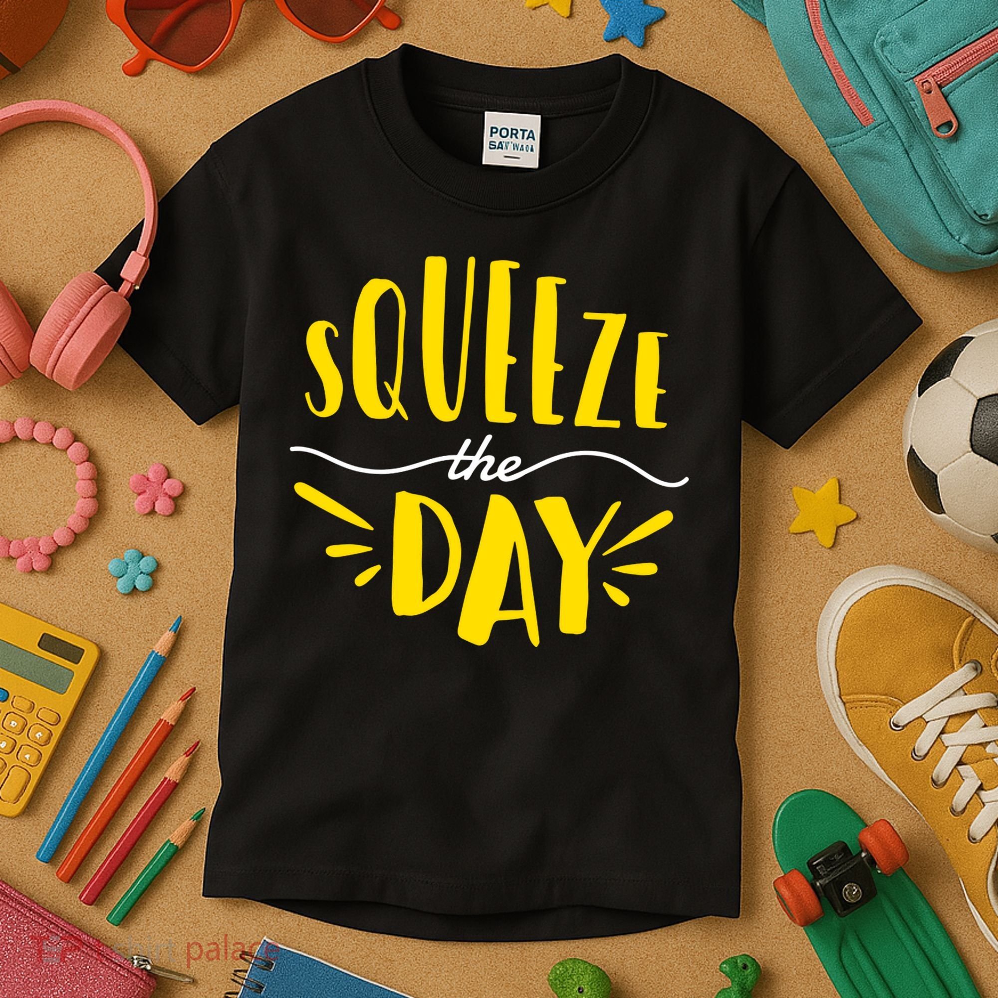 Squeeze The Day Motivation Kids T-Shirt