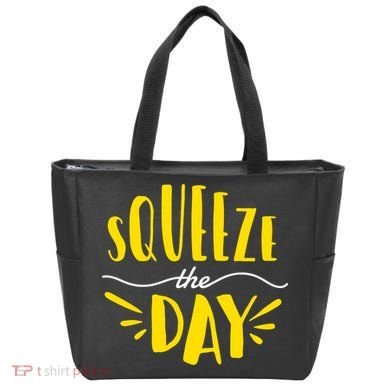 Squeeze The Day Motivation Tote Bag