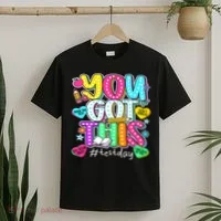 State Testing Day Motivational Teacher Groovy You Got This T-Shirt thumb 2