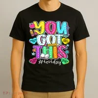 State Testing Day Motivational Teacher Groovy You Got This T-Shirt thumb 3
