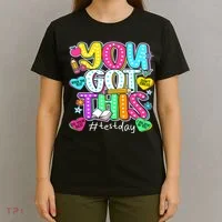 State Testing Day Motivational Teacher Groovy You Got This T-Shirt thumb 4