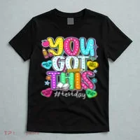 State Testing Day Motivational Teacher Groovy You Got This T-Shirt thumb 5