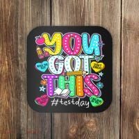 State Testing Day Motivational Teacher Groovy You Got This Coaster thumb 0