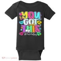 State Testing Day Motivational Teacher Groovy You Got This Baby Bodysuit thumb 0