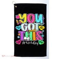 State Testing Day Motivational Teacher Groovy You Got This Golf Towel thumb 0