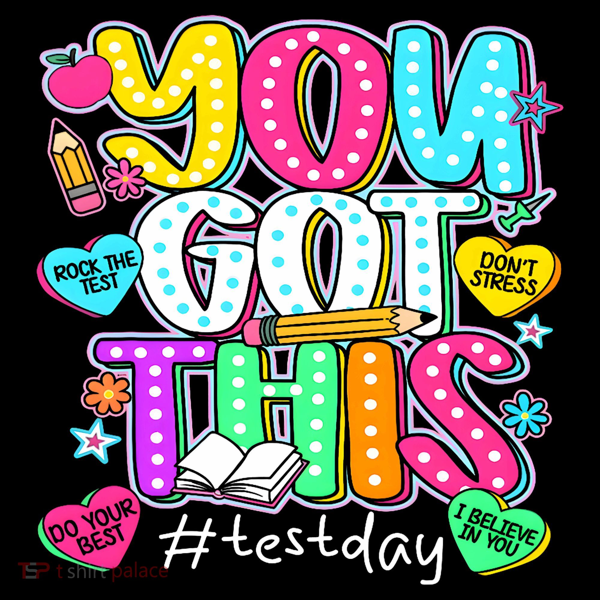 State Testing Day Motivational Teacher Groovy You Got This Kids Hoodie