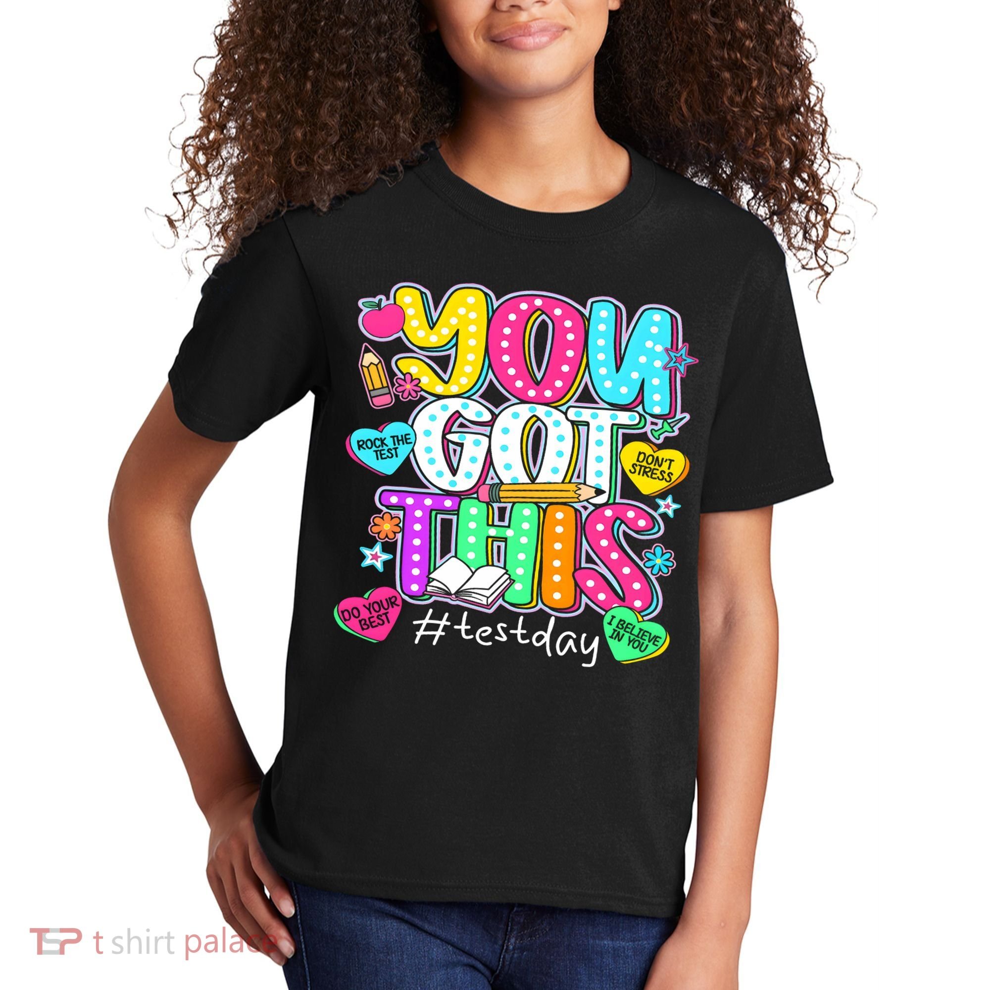 State Testing Day Motivational Teacher Groovy You Got This Kids T-Shirt