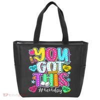 State Testing Day Motivational Teacher Groovy You Got This Tote Bag thumb 0
