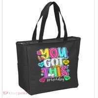 State Testing Day Motivational Teacher Groovy You Got This Tote Bag thumb 2