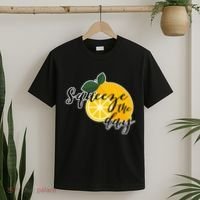 Squeeze The Day Lemon Motivational T-Shirt thumb 2