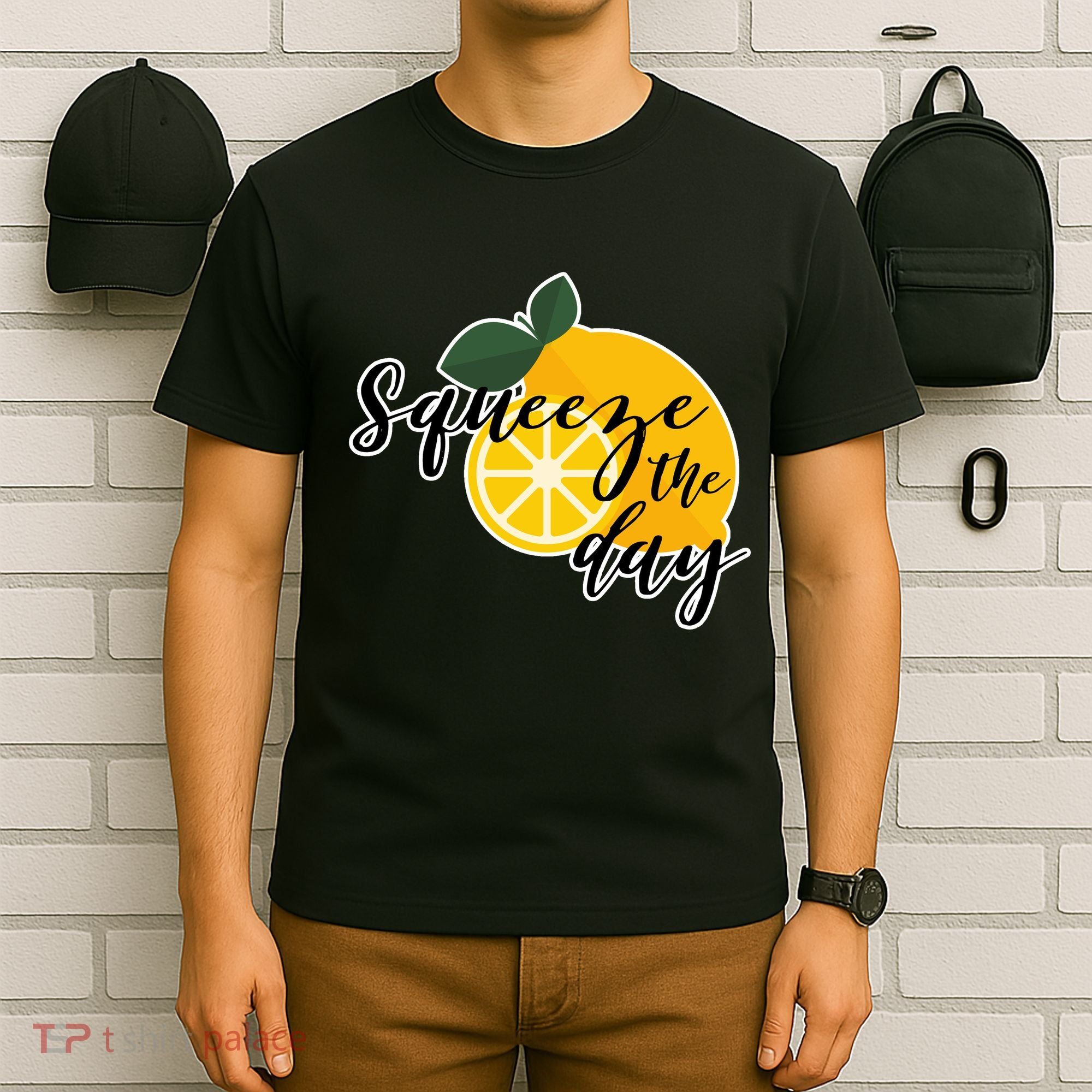 Squeeze The Day Lemon Motivational T-Shirt