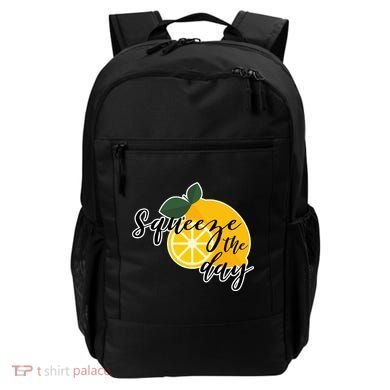 Squeeze The Day Lemon Motivational Backpack