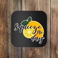 Squeeze The Day Lemon Motivational Coaster thumb 0
