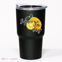 Squeeze The Day Lemon Motivational Tumbler thumb 0