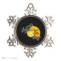 Squeeze The Day Lemon Motivational Ornament thumb 0