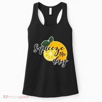 Squeeze The Day Lemon Motivational Women's Tank Top thumb 0