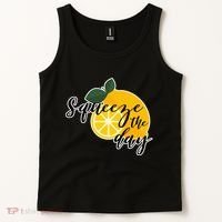 Squeeze The Day Lemon Motivational Tank Top thumb 2