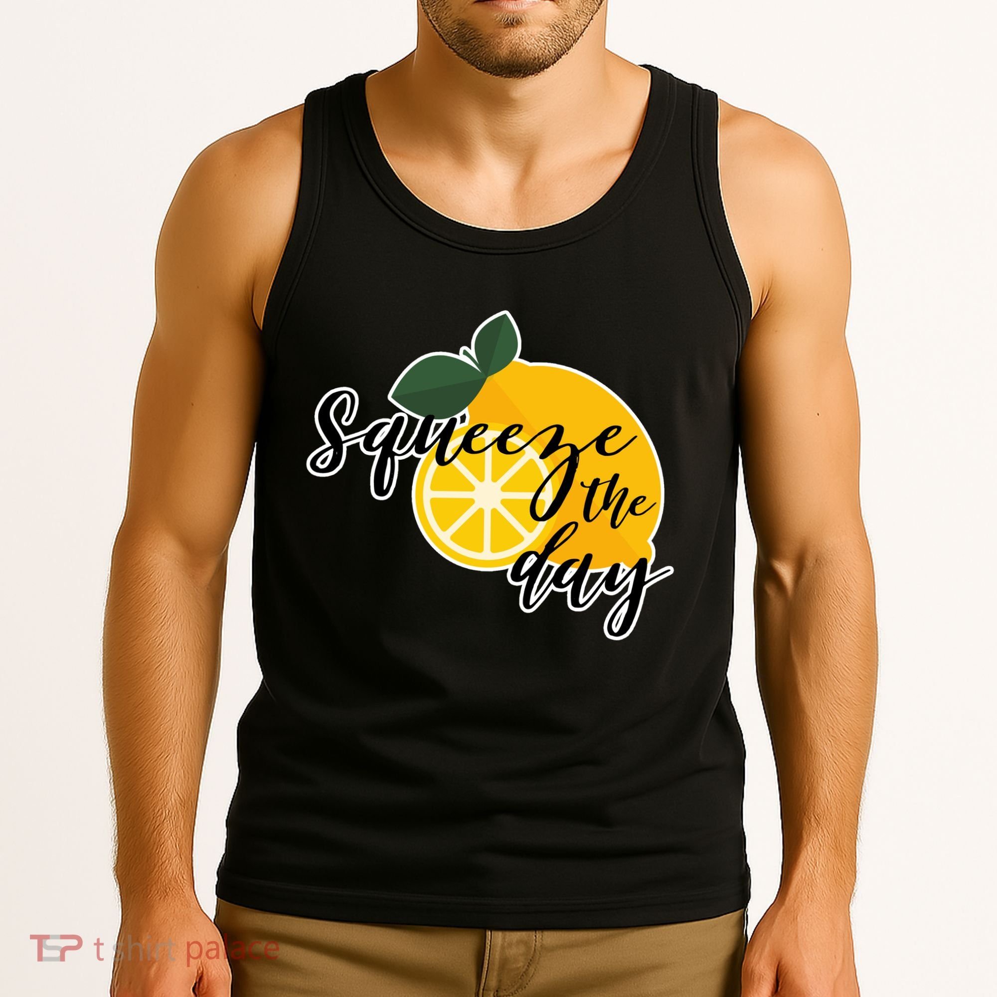 Squeeze The Day Lemon Motivational Tank Top