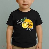 Squeeze The Day Lemon Motivational Toddler T-Shirt thumb 2