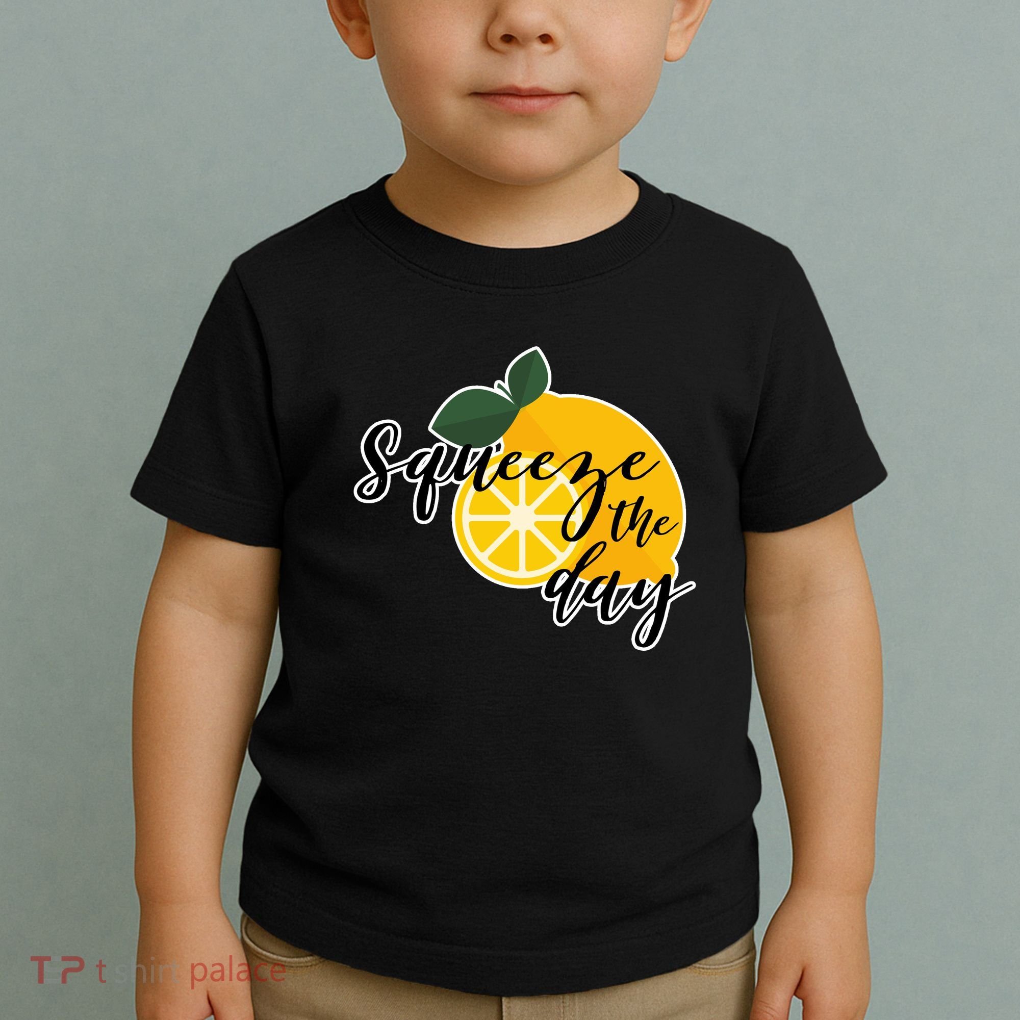 Squeeze The Day Lemon Motivational Toddler T-Shirt