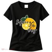 Squeeze The Day Lemon Motivational Women's T-Shirt thumb 0