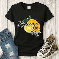 Squeeze The Day Lemon Motivational Women's T-Shirt thumb 3