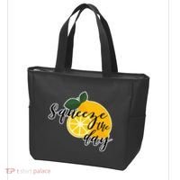 Squeeze The Day Lemon Motivational Tote Bag thumb 3