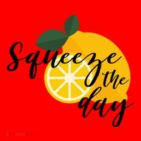 Squeeze The Day Lemon Motivational Santa Hat thumb 1
