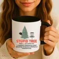 Stupid Tree Disc Golf For A King Coffee Mug thumb 3
