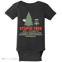 Stupid Tree Disc Golf For A King Baby Bodysuit thumb 0
