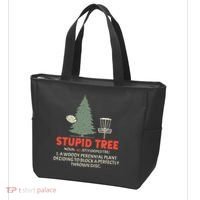 Stupid Tree Disc Golf For A King Tote Bag thumb 3
