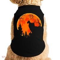 Scottish Terrier Dog And Moon Halloween Costume Dog Lover Doggie Tank thumb 0
