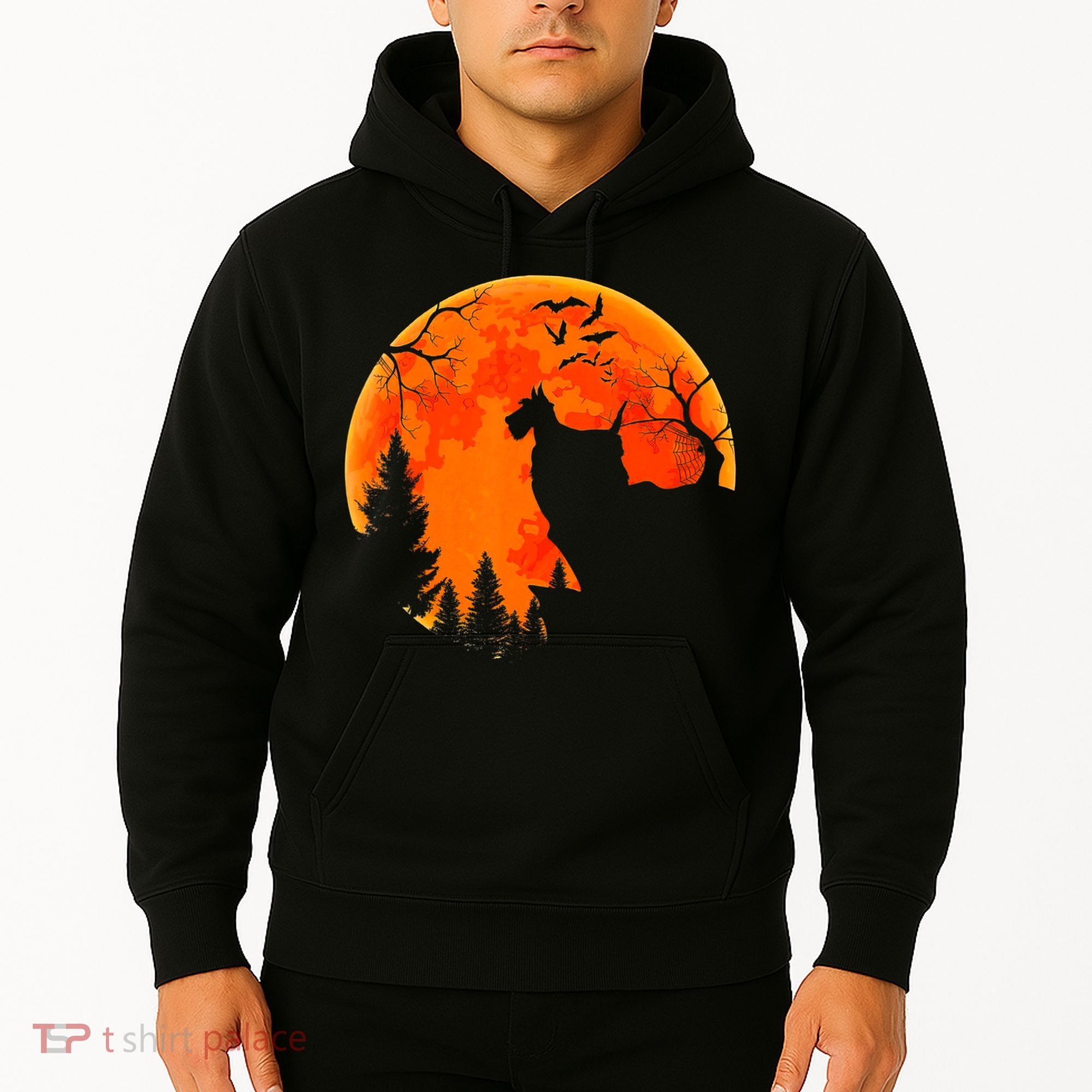 Scottish Terrier Dog And Moon Halloween Costume Dog Lover Hoodie