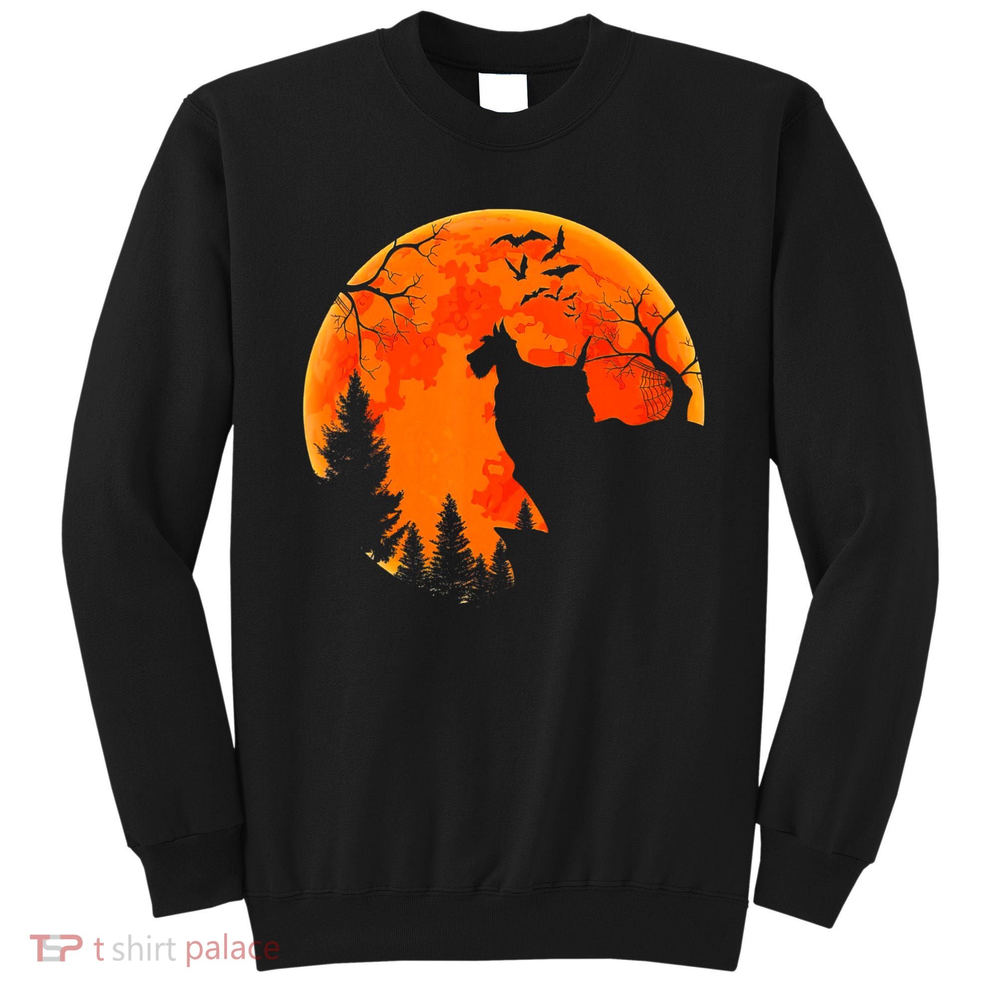 Scottish Terrier Dog And Moon Halloween Costume Dog Lover Sweatshirt