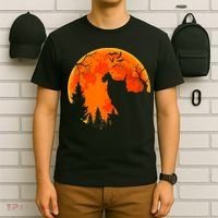 Scottish Terrier Dog And Moon Halloween Costume Dog Lover T-Shirt thumb 6