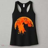Scottish Terrier Dog And Moon Halloween Costume Dog Lover Women's Tank Top thumb 3