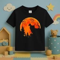 Scottish Terrier Dog And Moon Halloween Costume Dog Lover Toddler T-Shirt thumb 3