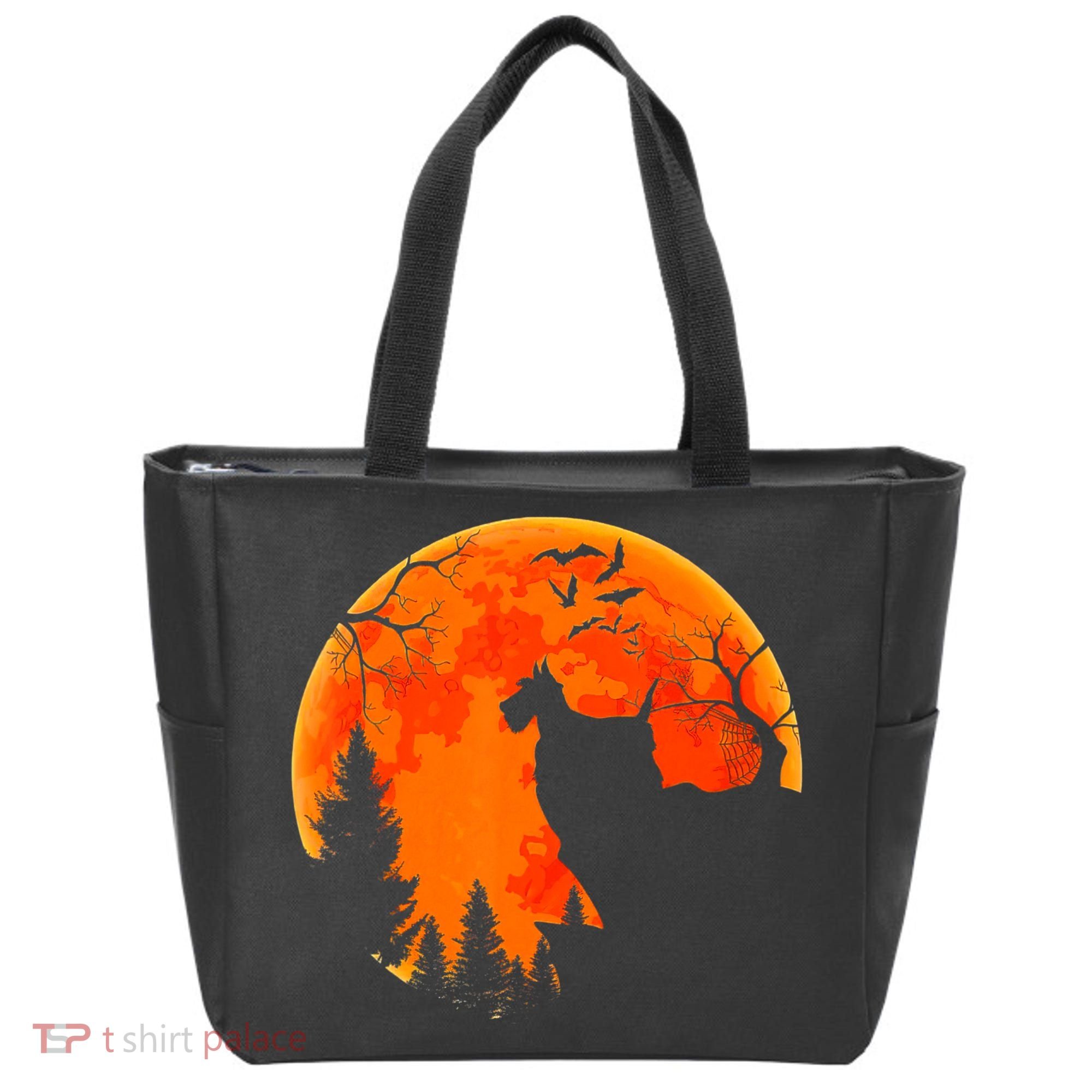 Scottish Terrier Dog And Moon Halloween Costume Dog Lover Tote Bag