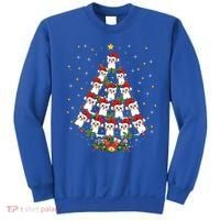 Shih Tzu Dog Lover Xmas Santa Hat Shih Tzu Christmas Tree Cool Gift Sweatshirt thumb 0
