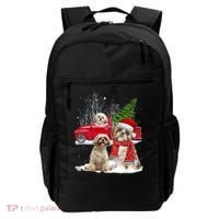 Shih Tzu Dog Riding Red Truck Christmas Tree Xmas Gift Backpack thumb 0