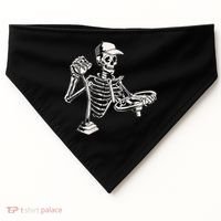 Skeleton Truck Driver Funny Big Trucking Trucker USA-Made Doggie Bandana thumb 0